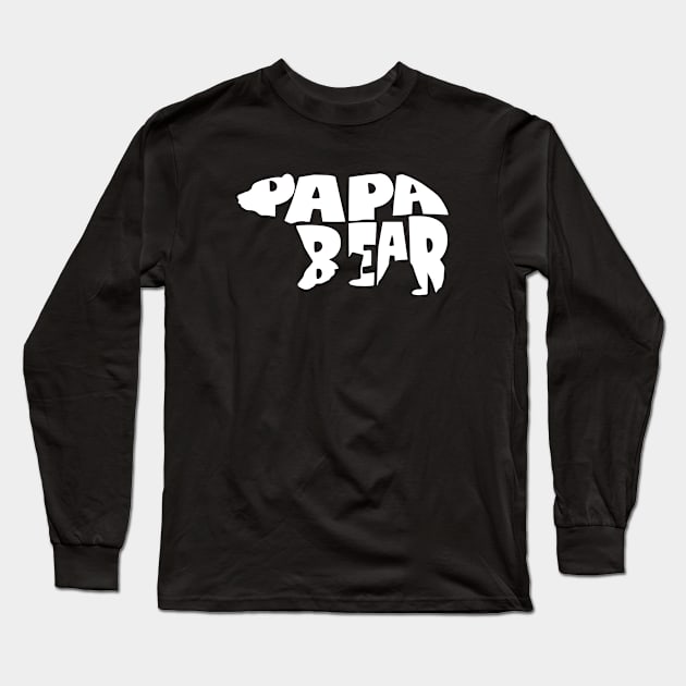 PAPA BEAR Long Sleeve T-Shirt by Catconfetti